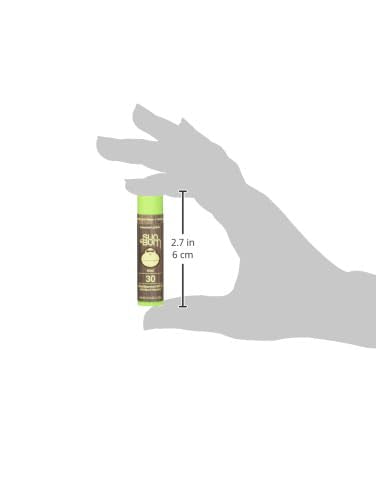 Sun Bum SPF 30 Sunscreen Kiwi Lip Balm - Moisturizing Aloe Vera and Vitamin E - Vegan and Cruelty Free - Broad Spectrum UVA/UVB Lip Protection - 0.15 oz Stick (Pack of 2)