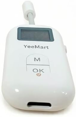 YeeMart SafeFly Dual Airplane Bluetooth Adapter, Wireless Transmitter Compatible with Headphones, aptX Adaptive & HD, Screen Display, Volume Control, 3.5mm Aux Port