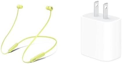 Beats Flex with Apple 20W USB-C Power Adapter - Yuzu Yellow
