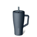 BrüMate Era 30 oz Tumbler with Handle & Straw | 100% Leakproof Insulated Water Bottle Tumbler with Lid & Flexible SoftSip Straw | Made of Stainless Steel | Cup Holder Friendly | 30oz (Nightfall Blue)
