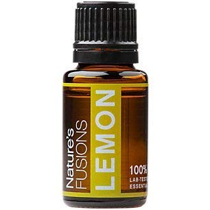 Nature's Fusions Lemon, 100% Pure and Natural Essential Oils, Undiluted, Therapeutic Grade for Aromatherapy and Topical Use, .5 Fl Oz (Pack of 1) (15 mL)