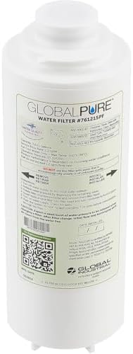 Global Industrial Global Pure Replacement Water Filter PFAS, 3,600 Gallon Capacity, Drinking Fountain and Bottle Fillers Replacement Filter, Cold Water Filter Only