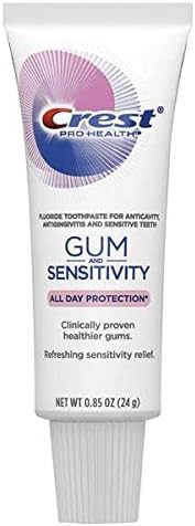 Crest Pro Health Gum and Sensitivity Toothpaste for Sensitive Teeth, Soft Mint, Travel Size 0.85 oz (24g) - Pack of 8