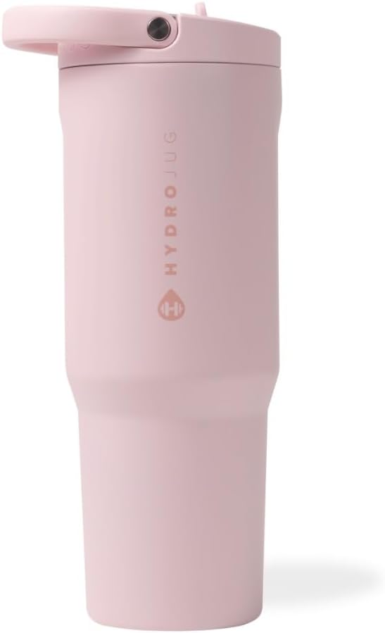 HydroJug Sport 32 oz Insulated Stainless Steel Water Bottle, Pink Sand