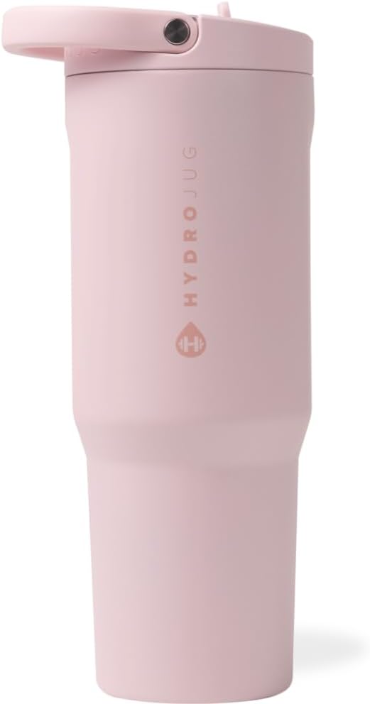 HydroJug Sport 40 oz Insulated Stainless Steel Water Bottle, Pink Sand
