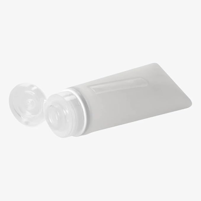 eagle creek Silicone Bottle Set - Convenient TSA-Approved Travel Bottles for Cosmetic Liquids & Hair Care Products - Leak-Proof & Self-Standing - Clear - 3 Pack