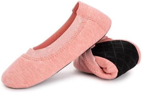 Muk Luks Women's 2 Pair Travel Ballerina Slipper Set