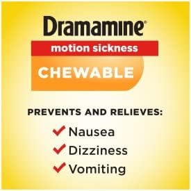 Dramamine Chewable Formula Motion Sickness Relief, 8 Orange Flavored Tablets Each (Value Pack of 10)
