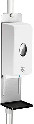 Plotter Paper Direct Hand Sanitizer Stand w/Automatic Dispenser, Sign Holder & Adjustable Pole - Touchless Station for Hand Sanitizer - Standing Hand Sanitizer Dispenser for Office or Business Use