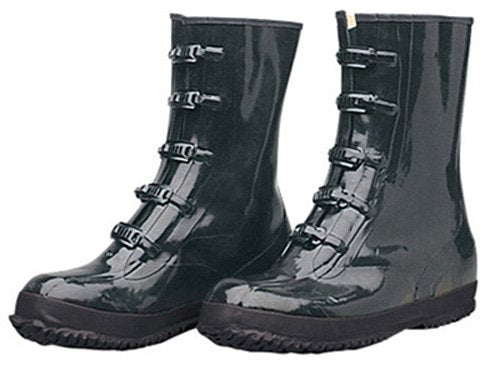 Liberty Glove & Safety 152009 DuraWear Rubber Fabric Lined Protective Arctic Men's Boot with 5 Buckles, Size 09, Black