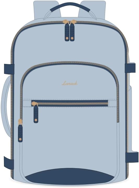 LOVEVOOK 50L Travel Backpack Flight Approved Carry on Backpack,3 Packing Cubes,Waterproof Personal Item Travel Bag,TSA Carry on Luggage Suitcase Travel Essentials,Gifts for Women & Men,fits 18" Laptop