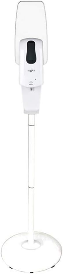 Zogics Touch-Free Automatic Gel Hand Sanitizer Dispenser – Floor Stand Hand Sanitizer Container with Touch-Free Sensors (White)