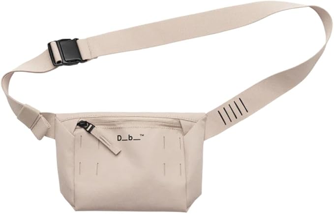 Db Journey Freya Fanny Pack for Women - Water Resistant Waist Pouch, Lightweight Belt Bag with Protective Fleece-Lined Pocket, Adjustable Strap, Medium - Fogbow Beige