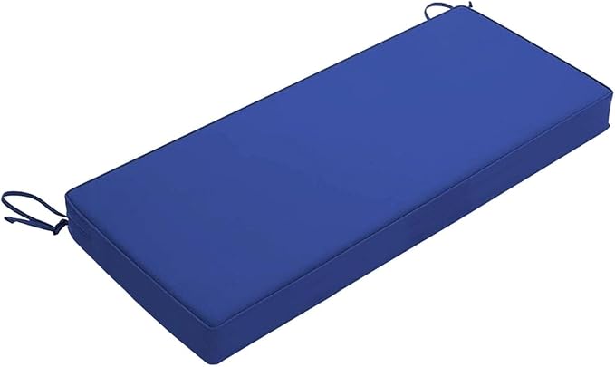 Outdoor Bench Cushion 36x18/40x16/48x16 Waterproof Patio Furniture Cushions Garden Sofa Settee Couch Swing Pads with Ties(9,59x18x3 in)