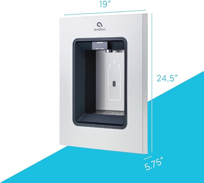 Avalon in-Wall Bottle Filling Station, Sensor Dispensing, Self Cleaning, Digital Bottle Counter Display, Dual Filtration, WiFi Enabled, Stainless Steel