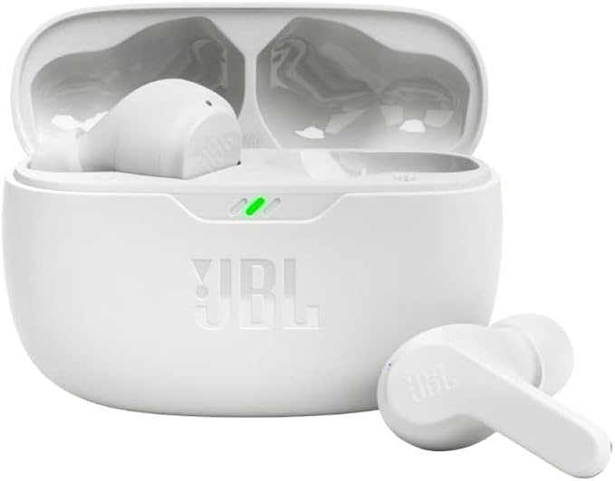 Twelve South AirFly SE & JBL Vibe Beam True Wireless Headphones - White, Small