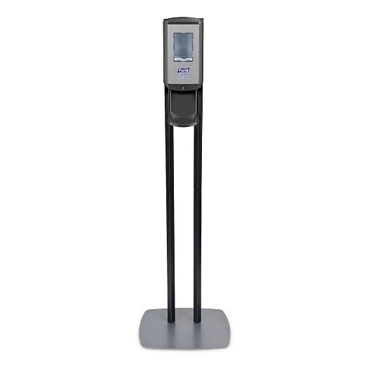 PURELL CS6 Dispenser Floor Stand with Automatic Dispenser, Graphite (Pack of 1) - 7416-DS
