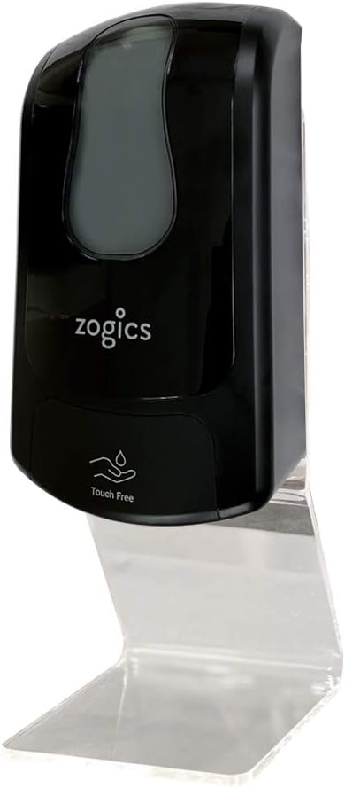 Zogics Touch - Free Automatic Gel Hand Sanitizer Dispenser – Tabletop Stand Hand Sanitizer Container with Touch - Free Sensors (Black)