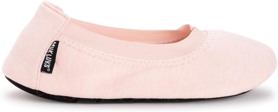Muk Luks Women's 2 Pair Travel Ballerina Slipper Set