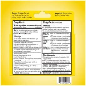 Dramamine Chewable Formula Motion Sickness Relief, 8 Orange Flavored Tablets Each (Value Pack of 10)