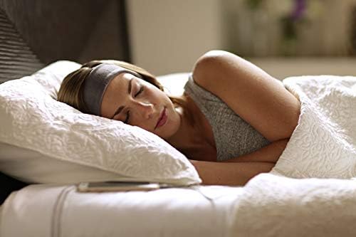 AcousticSheep SleepPhones Classic | Corded Headphones for Sleep, Travel, and More | The Original and Most Comfortable Headphones for Sleeping | Midnight Black - Fleece Fabric (Size M)