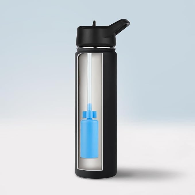 Clearly Filtered New Water Bottle (20oz, Black)