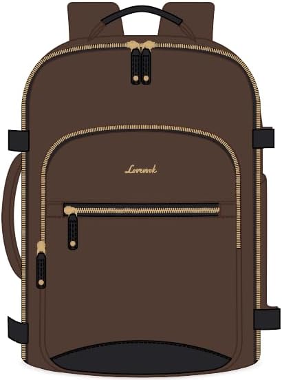 LOVEVOOK 40L Travel Backpack Flight Approved Carry on Backpack,3 Packing Cubes,Waterproof Personal Item Travel Bag,TSA Carry on Luggage Suitcase Travel Essentials,Gifts for Women & Men,fits 17" Laptop