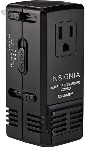 Insignia All-in-One Ground Travel Adapter Converter Series with USB Ports (All-in-One Travel Adapter & Converter)