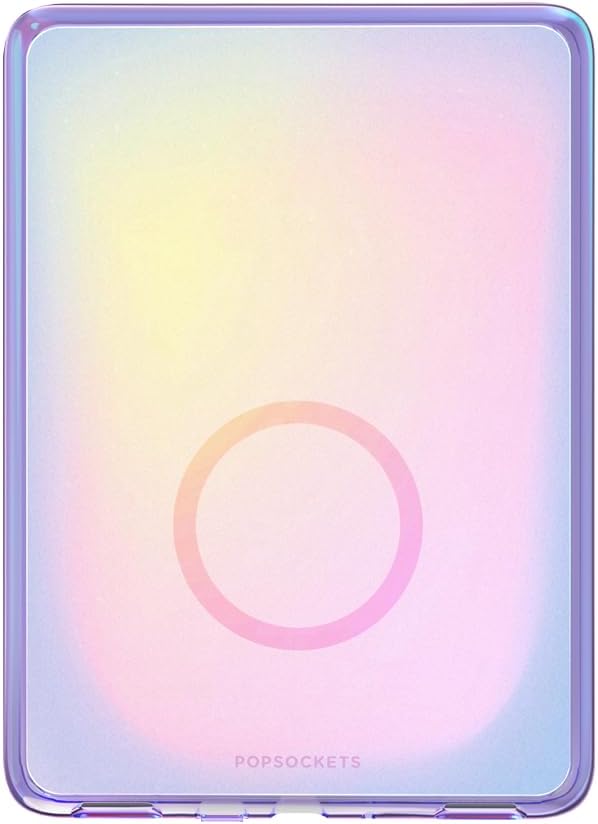 PopSockets Kindle Paperwhite Case (12th Gen, 7”, 2024/25), Signature Edition & Colorsoft Protective Cover with Built-in MagSafe-Compatible Ring for PopGrip, E-Reader Accessory, Purple - Aura