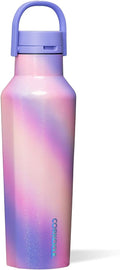 Corkcicle Sport Canteen - Keeps Drinks Cold 25 Hours - Stainless Steel Water Bottle - Triple-Insulated - Spill-Proof - Summer Drinkware Gift - Keeps Drinks Ice Cold - 20 oz - Sherbet