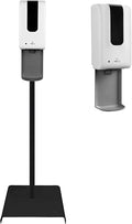 Touchless Hand Sanitizer Dispenser | Sanitizing Station with Drip Catcher, Refillable Bottle, and Sanitizer Stand | Hand Sanitizer Machines for Personal and Commercial Utility - White, Floor White