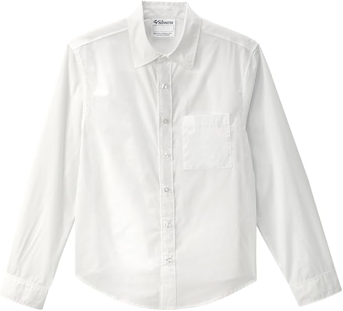 Silverts Men’s Adaptive Clothing Magnetic Button Dress Shirt, Assisted Dressing Top for Elderly, Nursing Home & Rehab Wear