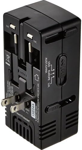 Insignia All-in-One Ground Travel Adapter Converter Series with USB Ports (All-in-One Travel Adapter & Converter)