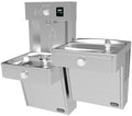 Elkay VRCTLRDDWSK EZH2O ADA Wall Mount Bi-Level Drinking Fountain and Bottle Filling Station with Vandal Resistant Bubbler and Lower Right Fountain - N/A