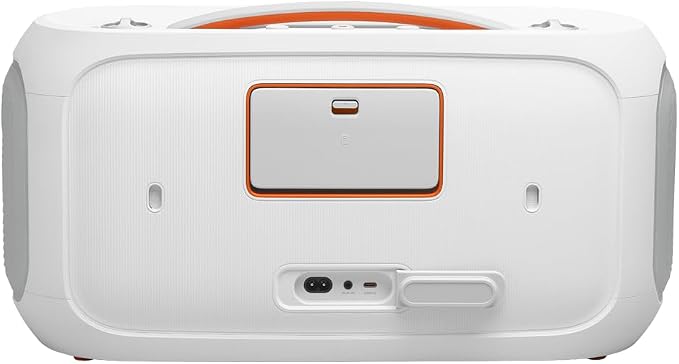 JBL PartyBox On-The-Go 2 Portable Party Speaker with gSport Carrying Bag (White)