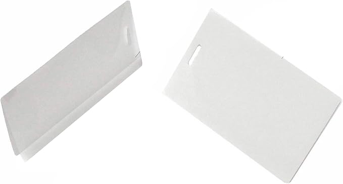 Oregon Lamination Heat Activated Laminating Pouches 2-1/2" x 4-1/4" x 10 mil 2 Sides (64mm x 108mm x 250 mic x 2 Sides) Luggage Tag Size with Slot Hole one Short Side [pk of 500] Clear Gloss | Oregon Lamination, 2-1/2" x 4-1/4” Heat For Clear Glossy Fi...