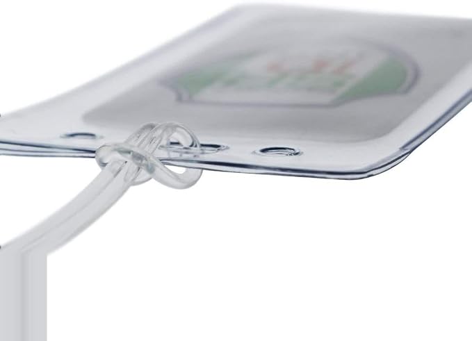 Bulk 500 Pack - 6 Inch Premium Clear Plastic Luggage Tag Holders - Strong, Flexible Elastic Worm Loops for Bag Tags, Backpacks and Suitcases - Plastic Strap Loops by Specialist ID