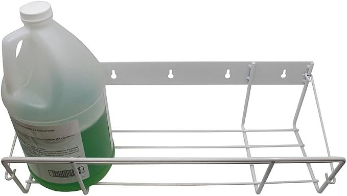 Wall Mount Jug Storage Rack – Heavy Duty Wire Organizer for 1 Gallon Jugs – Soap, Detergent, & Hand Sanitizer Holder – Space-Saving Wall-Mounted Liquid Storage