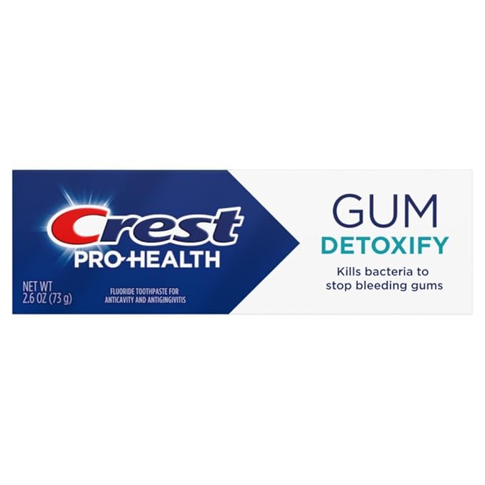 Crest Pro-Health Gum Detoxify Deep Clean Toothpaste 2.6 oz - Anticavity, Antibacterial Flouride Toothpaste, Clinically Proven, Gum and Enamel Protection, Plaque Control