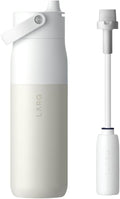LARQ Summer Swig Set: Bottle Swig Top 34oz Granite White Filter Straw
