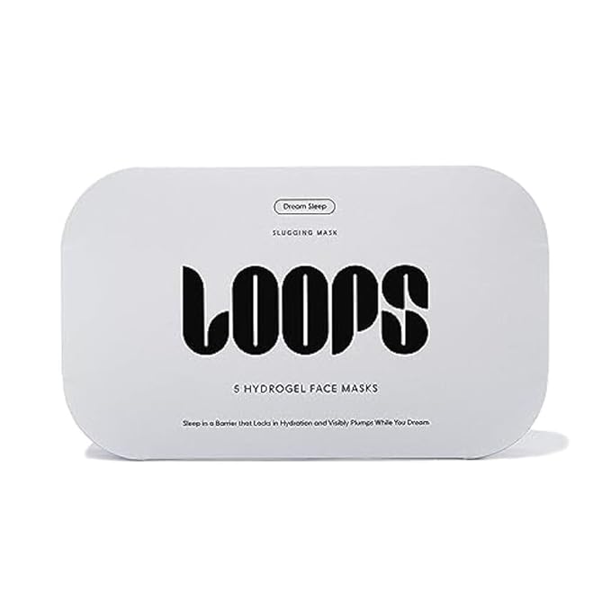 LOOPS DREAM SLEEP - Nighttime Korean Hydrogel Face Masks Face Mask Leaves Skin Toned, Plump, Hydrated, Restored - Layers Skin with Natural Oils, Vitamins, Antioxidants, & Fatty Acids 5 pc