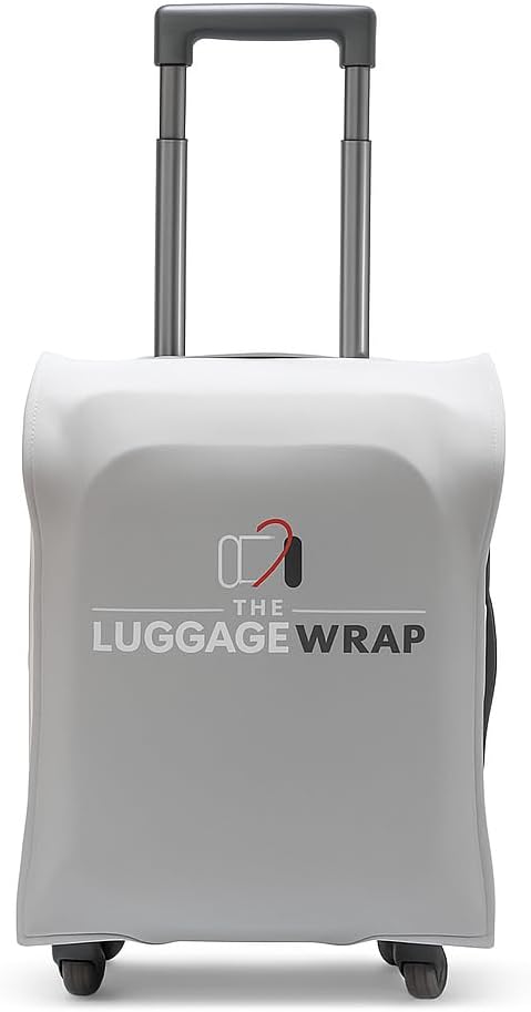 Small Graceful Gray Water-Resistant Luggage Covers for Suitcase TSA Approved for 19"-21" - Durable Patented Design Suitcase Covers for Luggage, Fundas para Maletas, Travel Accessories