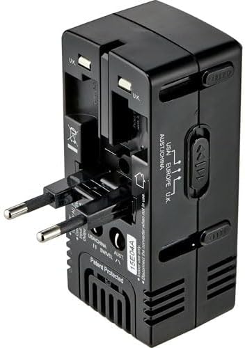 Insignia All-in-One Ground Travel Adapter Converter Series with USB Ports (All-in-One Travel Adapter & Converter)