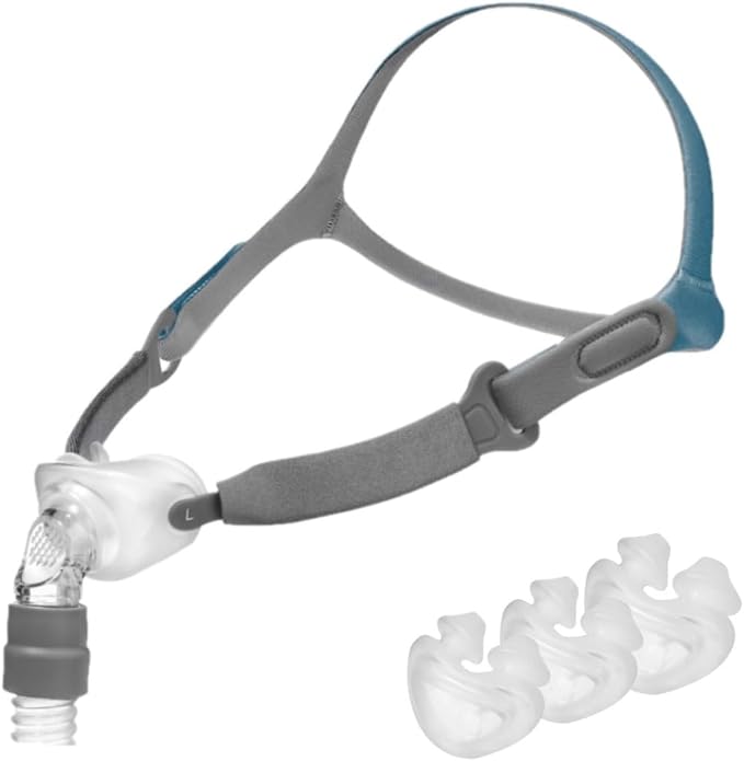 3B Medical Rio II Nasal Pillow Mask Starter Pack (Small, Medium, Large), Clear