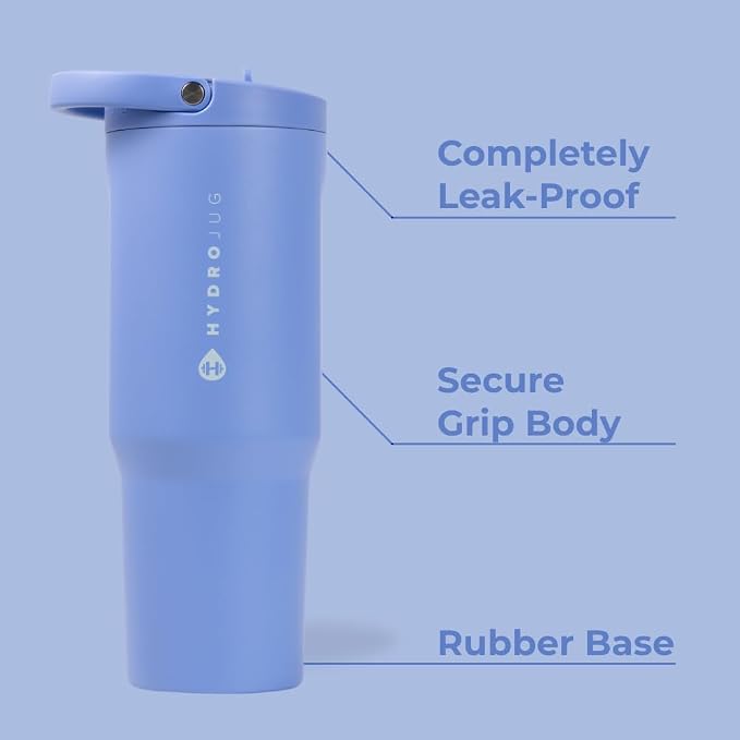 HydroJug Sport 32 oz Insulated Stainless Steel Water Bottle, Light Blue