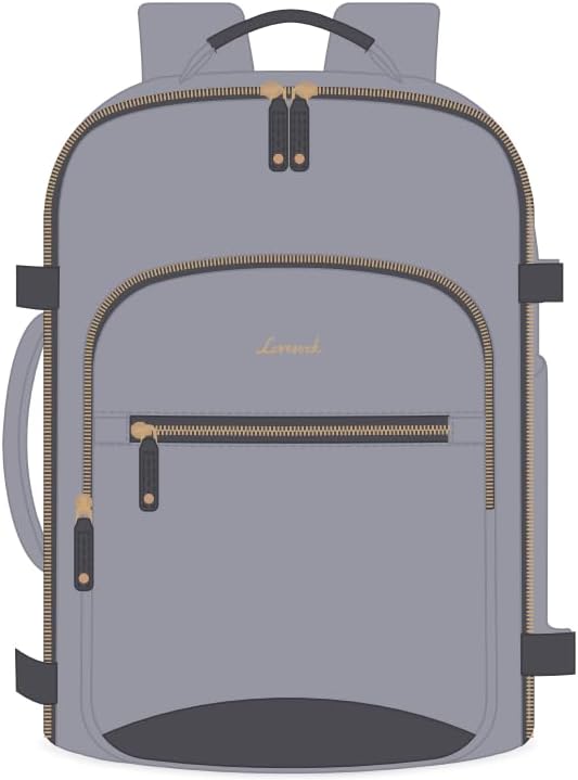LOVEVOOK 40L Travel Backpack Flight Approved Carry on Backpack,3 Packing Cubes,Waterproof Personal Item Travel Bag,TSA Carry on Luggage Suitcase Travel Essentials,Gifts for Women & Men,fits 17" Laptop