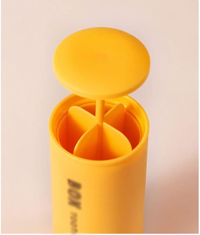 Press Type Automatic Toothpick Holder Cotton Swabs Storage Tube Restaurant Hotel Box(white-Dinosaur Doodle4)