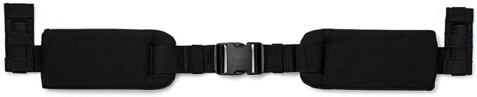 GORUCK Padded Hip Belt - Adjustable Weight Lifting Belt for Enhanced Comfort & Stability, Ideal for Long Rucking & Heavy Lifting Work, Compatible w/Side MOLLE Webbing on GR1, GR2, & Rucker - Black