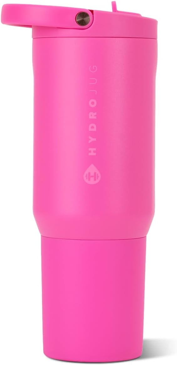 HydroJug Sport 20 oz Insulated Stainless Steel Water Bottle, Razzle