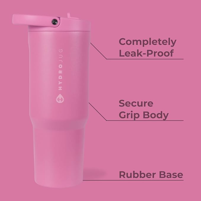 HydroJug Sport 40 oz Insulated Stainless Steel Water Bottle, Taffy